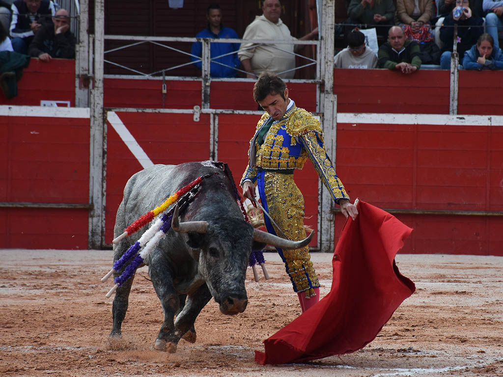 Detalle por bajo de Robleño al toro de José Escolar. / A.M