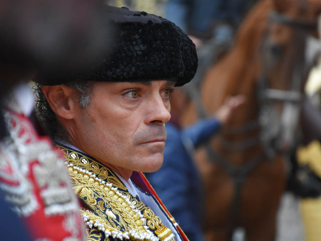 Sánchez Vara, antes de hacer el paseíllo en Riaza. / A.M.