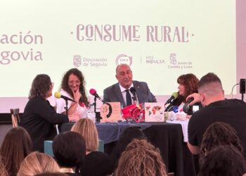 El presidente, Miguel Ángel de Vicente, durante su intervención en el evento de este año