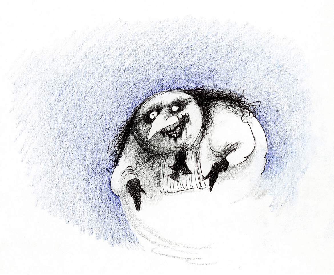 Invocación de Tim Burton 4 El pingüino de Tim Burton.