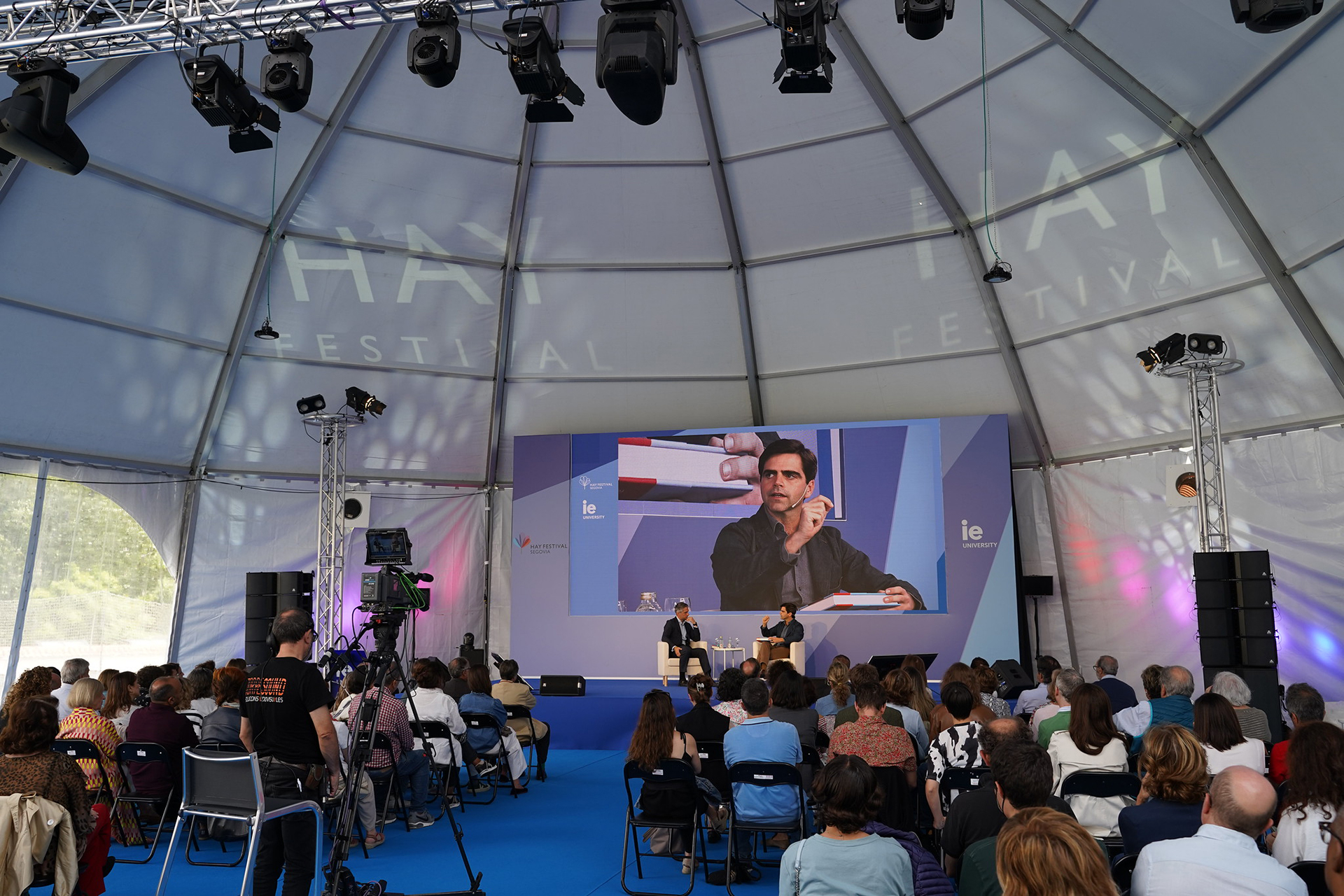 Una imagen de las sesiones de Hay festival celebradas en la edición anterior. / Roberto Arribas