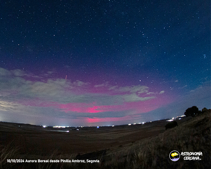 Auroras boreales en el cielo de la provincia 1 01 1
