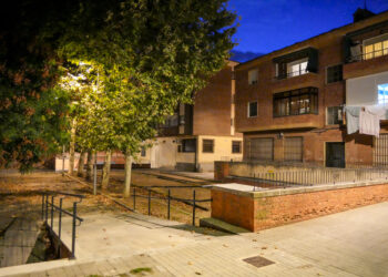 Vista de una vivienda situada en la calle San Millán.