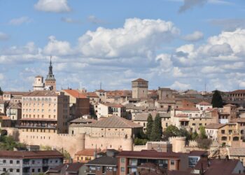 Vistas del Recinto Amurallado de Segovia, uno de los barrios que se han visto más afectados por la subida del IBI.