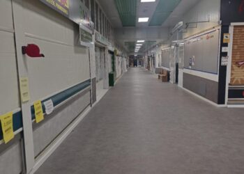 Los comercios del mercado municipal de La Albuera permanecían cerrados hasta hoy.