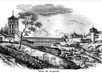 Xilografía de Jesús Avrial que se publicó en el libro “La España geográfica, histórica, artística y pintoresca”, en 1845.