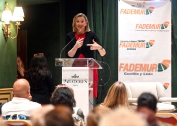 Isabel Blanco, en la jornada organizada en Lerma./ ICAL