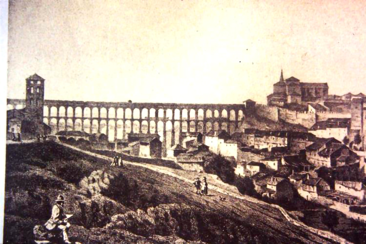 Dibujo de Francisco Javier Parcerisa para el libro “Recuerdos y bellezas de España” en 1865. 