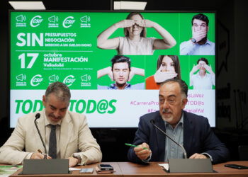 Benjamín Castro anunció una movilización en Valladolid para el 17 de octubre. / Rubén Cacho