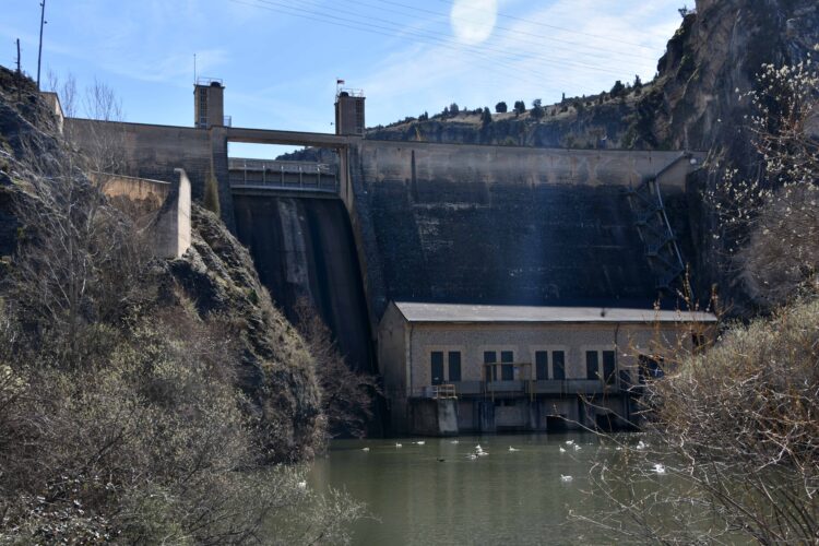 Una excursión por las orillas del río Duratón 1 Vista del pantano Burgomillodo, en el municipio de Carrascal del Río. / E.A.