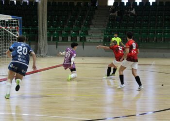 Imagen de archivo de un encuentro jugado por Segosala y Meigas./ E.A.