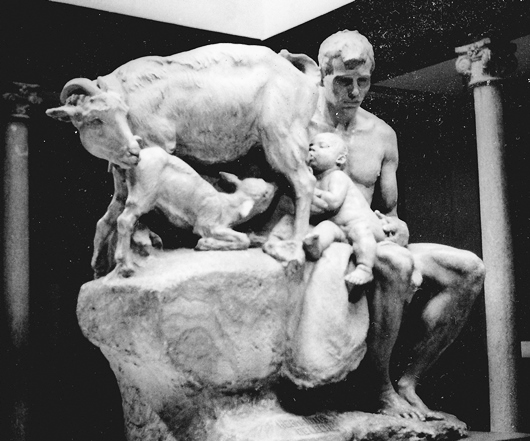 Hermanitos de leche. Vaciado en yeso. Excma. Diputación de Segovia.