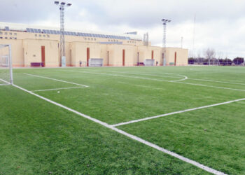 Vista parcial del campo Anexo de Fútbol 7./ KAMARERO