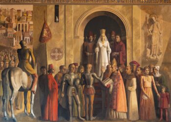 Proclamación de Isabel I como Reina de Castilla. Carlos Muñoz de Pablos. Patronato del Alcázar de Segovia.