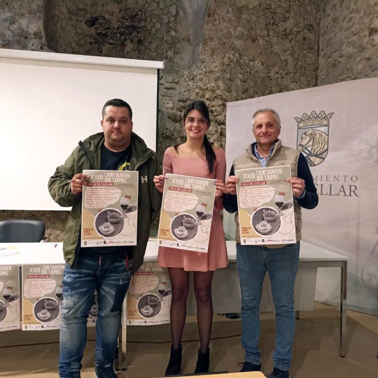 El Ayuntamiento de Cuéllar presenta la edición vigesimotercera del Certamen de Tapas 1 Presentación del cartel del certamen.