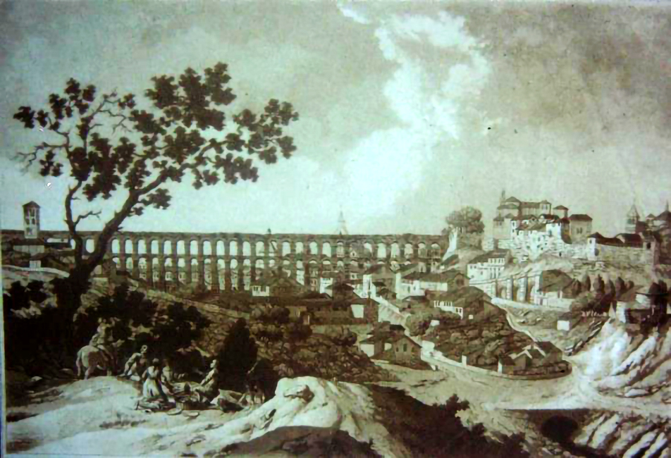 El francés Louis Meunier estampó sobre plancha abierta a buril en 1666 esta panorámica.