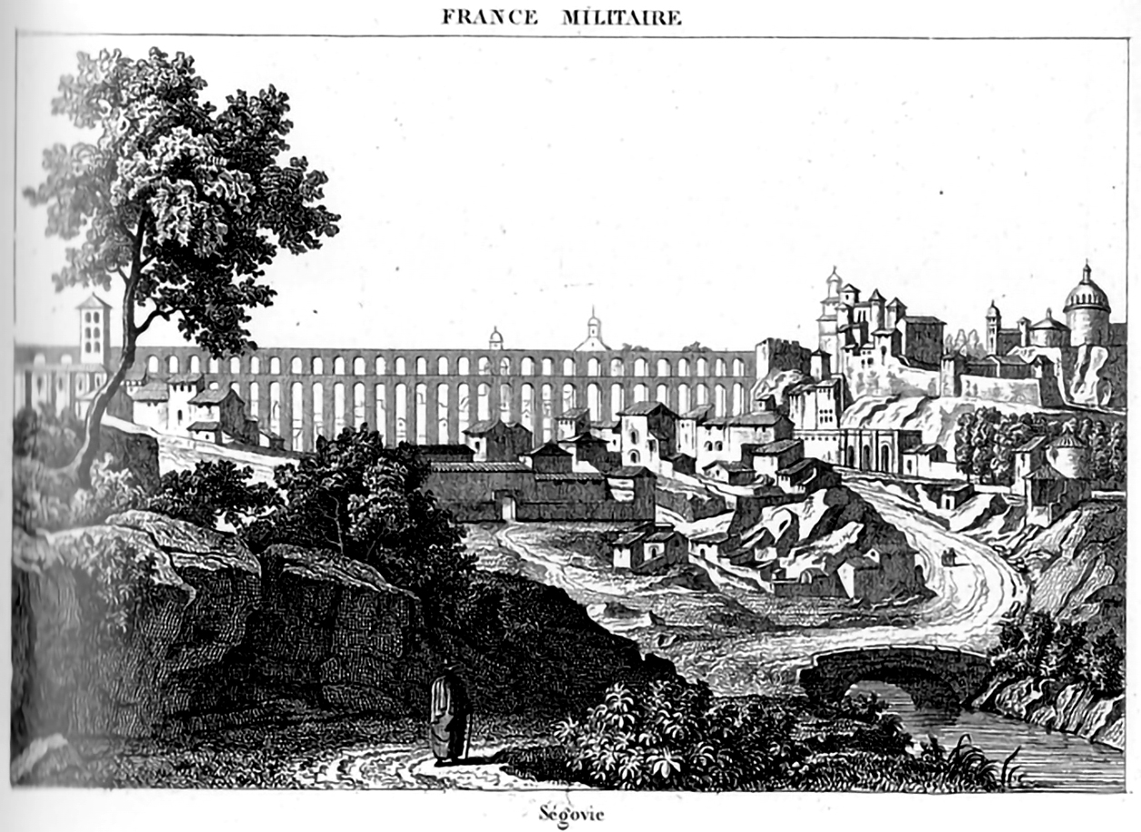 Ilustración impresa en 1820 del dibujante Liger, el aguafortista Fortier y el burilista Daudet. 