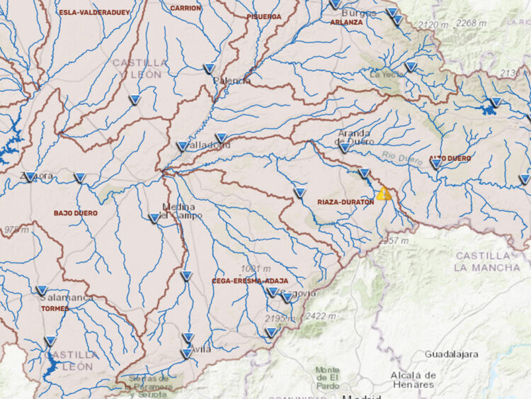 Languilla, en alerta por las intensas lluvias 1 Situación de alerta en Languilla. / SAIH DURERO