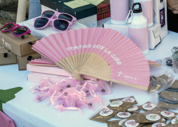 Mesa de la AECC en Segovia. / KAMARERO