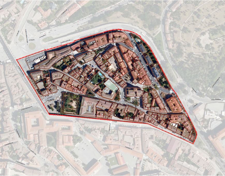 Las subvenciones ERRP recuperarán la arquitectura de los barrios históricos de Segovia 3 Espacio de El Salvador donde se llevará a cabo la reforma.