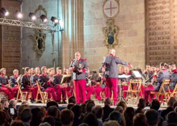 Concierto de la Unidad de Música del Regimiento de Infantería 'Inmemorial del Rey' nº1, en la Catedral de Segovia.