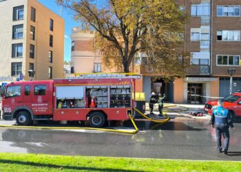Incendio en la calle Doctor Víctor Sanz. / AYUNTAMIENTO DE SEGOVIA