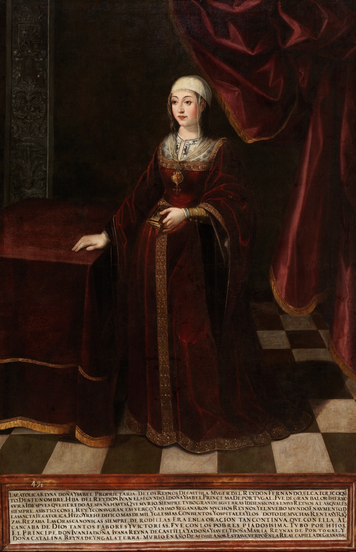 La gesta histórica del 12 de octubre 4 Isabel la Católica. Anónimo. ©Museo Nacional del Prado