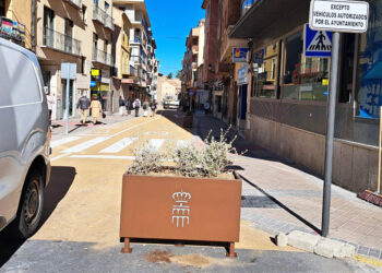 Jardinera instalada en la calle de Blanca de Silos. / AYUNTAMIENTO DE SEGOVIA