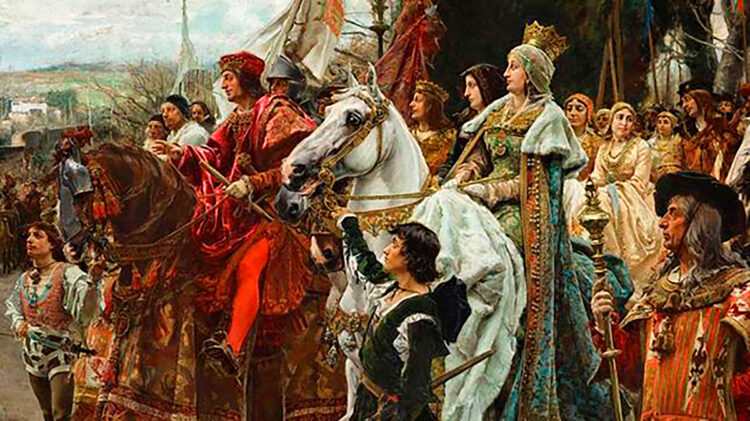 Enlace matrimonial de los Reyes Católicos 1 Francisco Pradilla y Ortiz (1848 – 1921) – ‘La Rendición de Granada’ – 1882.