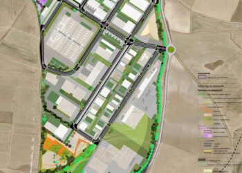 Plano de modelización del polígono de Los Hitales / JCYL