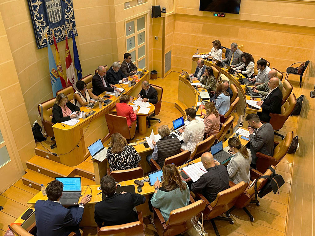 Aprobada la demolición del antiguo Parque de Bomberos para la construcción de 56 viviendas para jóvenes 2 Sesión plenaria del Ayuntamiento de Segovia. / EL ADELANTADO