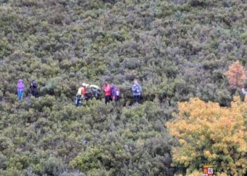 El rescate tuvo lugar en una zona de difícil acceso.