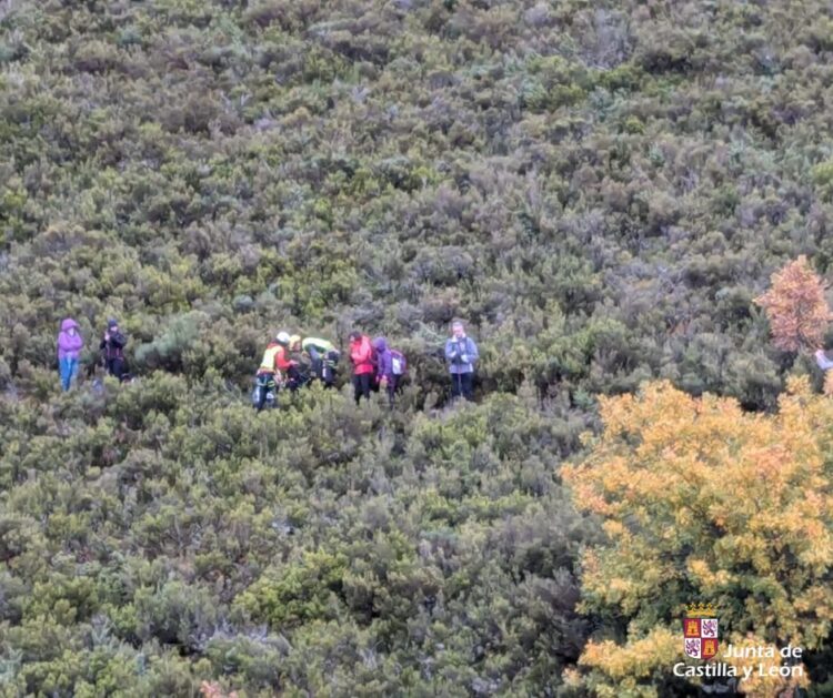 Rescatan a una senderista de 67 años herida en la zona del Pico Calamorro 1 El rescate tuvo lugar en una zona de difícil acceso.