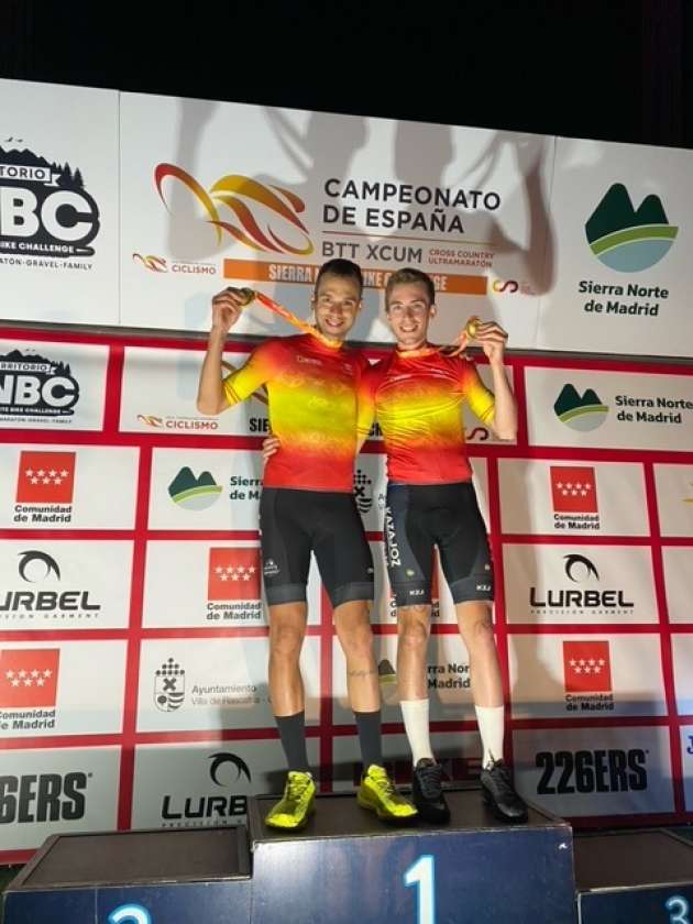 Fran Herrero y Raúl Rodríguez, campeones de España de ultramaratón 1 ciclismo 1