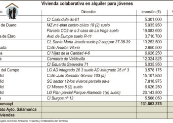 Inversiones y viviendas a construir por la Junta de Castilla y León en la región./ ICAL