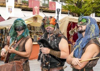 Ambientación en la Plaza de los Mercaderes. / EL ADELANTADO