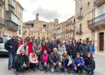 Grupo de senderistas participantes en la actividad / JUAN CRUZ SERRANO