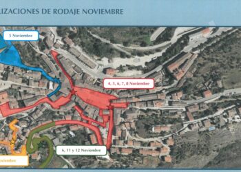 Plano de los cortes que se llevarán a cabo.