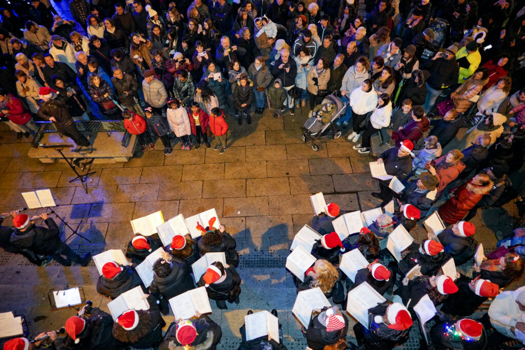 Una de las actividades musicales programadas en la navidades pasadas en las calles de la ciudad. 