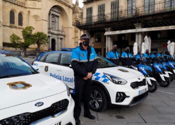Agentes de la Policía Local de Segovia (FOTO: KAMARERO)