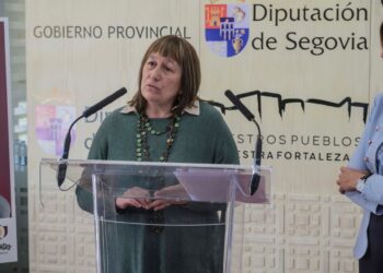 Paz Villapecellín, responsable de Sheep Cheese, durante una de las presentaciones realizadas en la Diputación Provincial./ D.P.