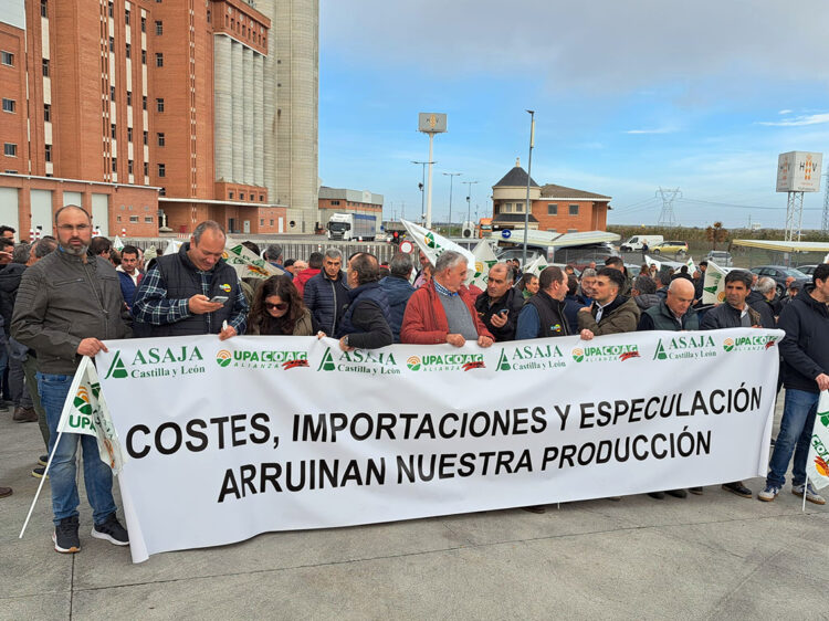Más de 200 cerealistas se concentran en Arévalo para denunciar el incremento de los costes de producción 1 Reclaman que no se firmen acuerdos con países que no cumplan con las cláusulas espejo.