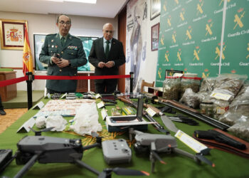 El Subdelegado del Gobierno y el Coronel jefe de la Comandancia de la Guardia Civil de Valladolid informan sobre la operación "Corrutva". / Rubén Cacho