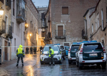 Lugar donde se cometió el asesinato, el 26 de febrero de 2022.