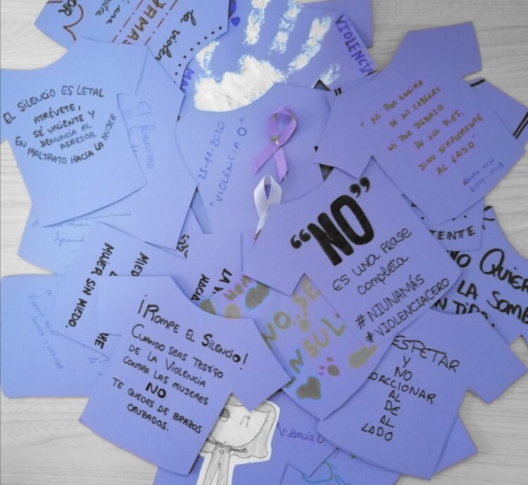 Actividad desarrollada en años anteriores por el 25N en un pueblo de la provincia / E.A.