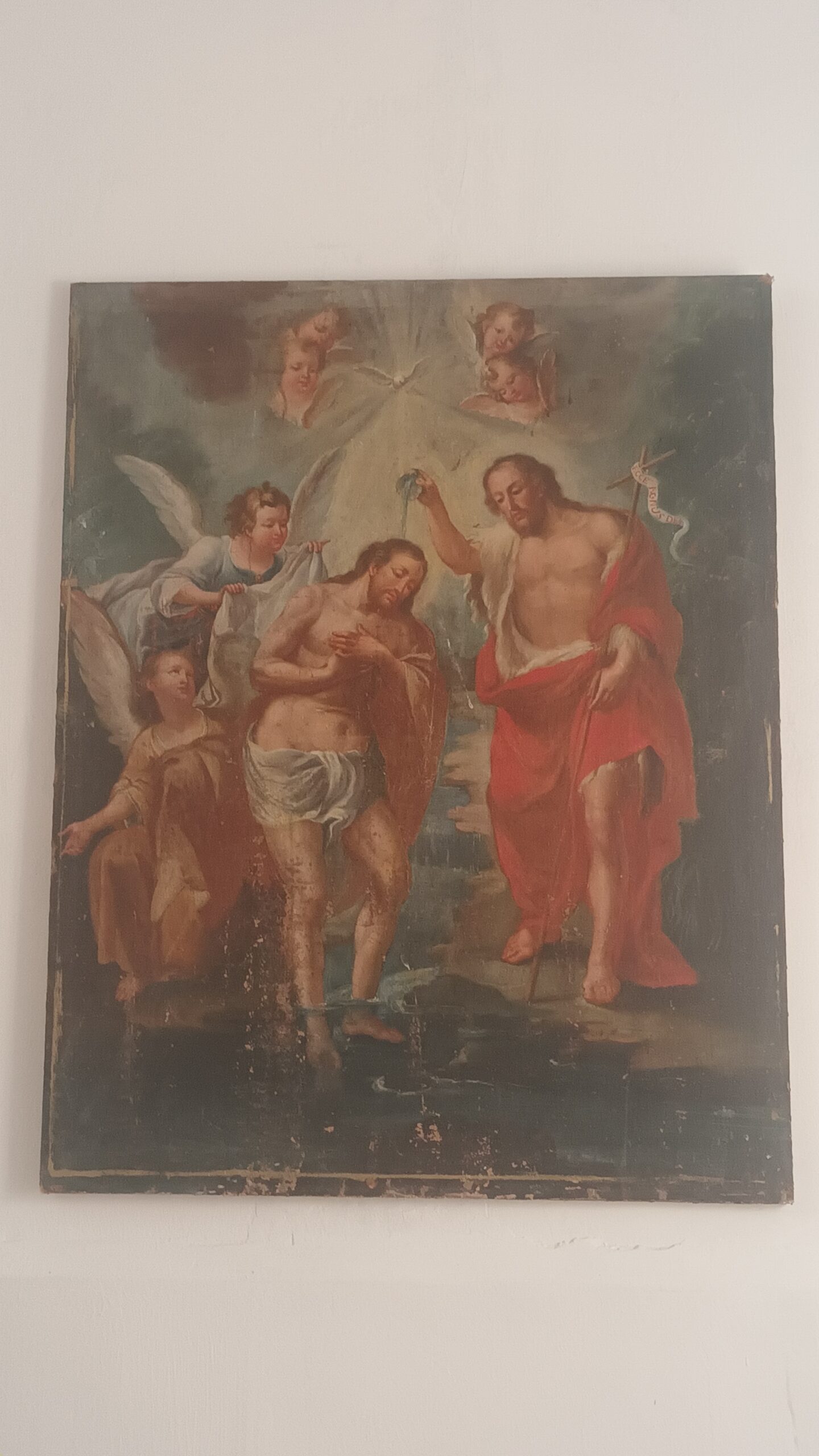 La iglesia de la Asunción, de Valseca, cumple 275 años 3 “El Bautismo”, óleo donado por el Doctor Velasco.