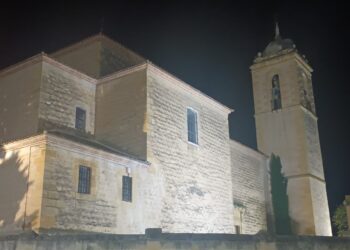La primera piedra de la construcción de la iglesia de la Asunción, la colocó el Obispo, Diego García.