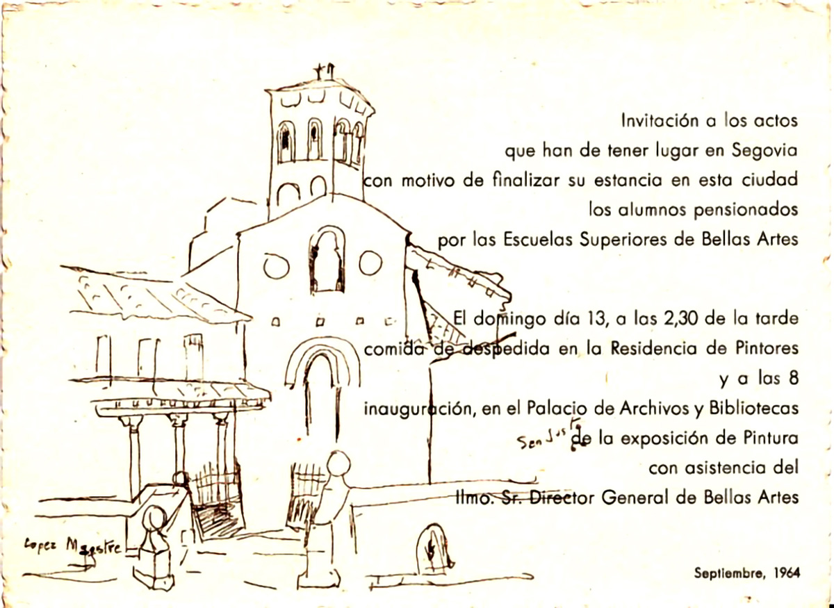 El Cerrillo y la iglesia de los santos Justo y Pastor (IV) 4 Dibujo de Concepción López Mestre.