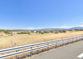 Vista de Castillejo de Mesleón desde la A-1 (FOTO: GOOGLE MAPS)