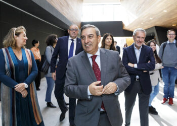 El consejero de Movilidad y Transformación Digital, José Luis Sanz Merino, durante la jornada 'Conecta2'. / NACHO VALVERDE - ICAL